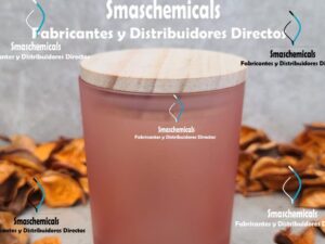 Envase esmerilado para velas con tapa tipo bambú cod: ENESM - Rosado cod: ENESM-R