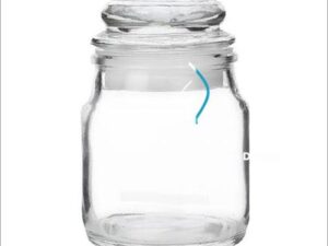 Envase de Vidrio con Tapa de Vidrio 85ml cod: ENVI85