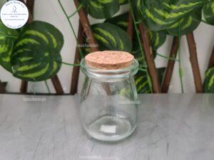 Envase de vidrio con tapa de corcho cod: ENVICO - 130ml cod: ENVICO130