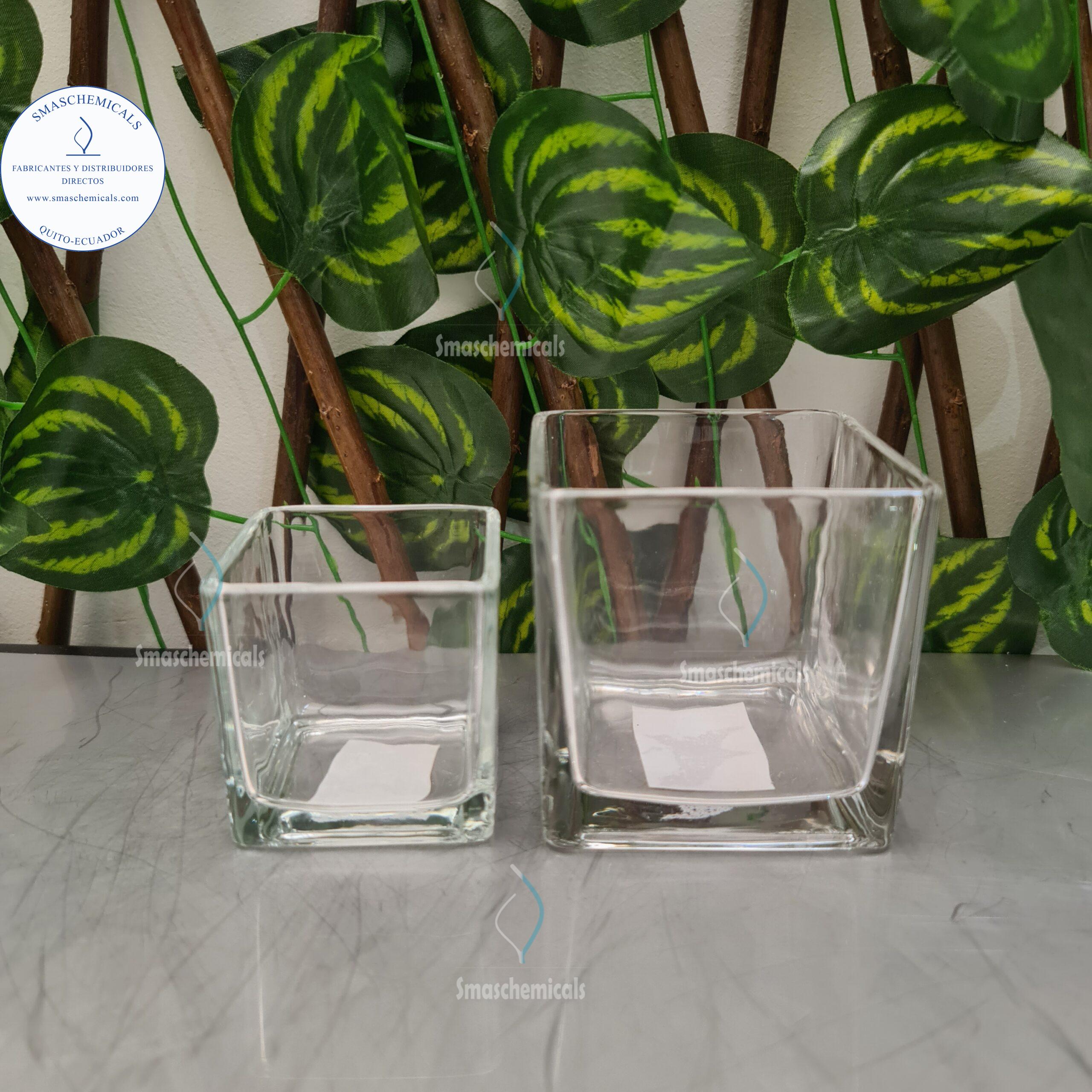 Envase de vidrio cuadrado cod: ENCUA