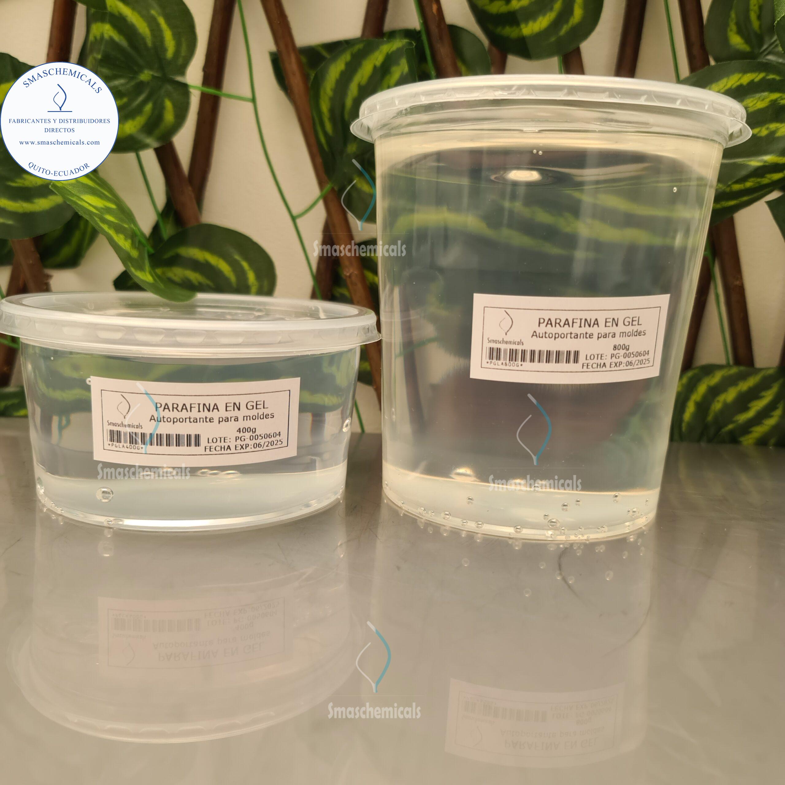 Parafina en gel autoportante