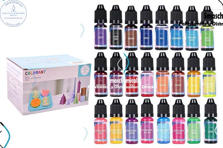 Colorantes líquidos para velas y resina cod:CLVR