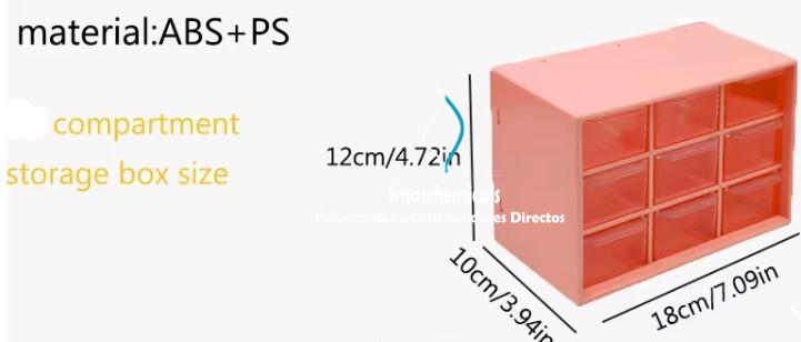 Caja de almacenamiento pequeño 9 cajones cod: CALP - Imagen 7