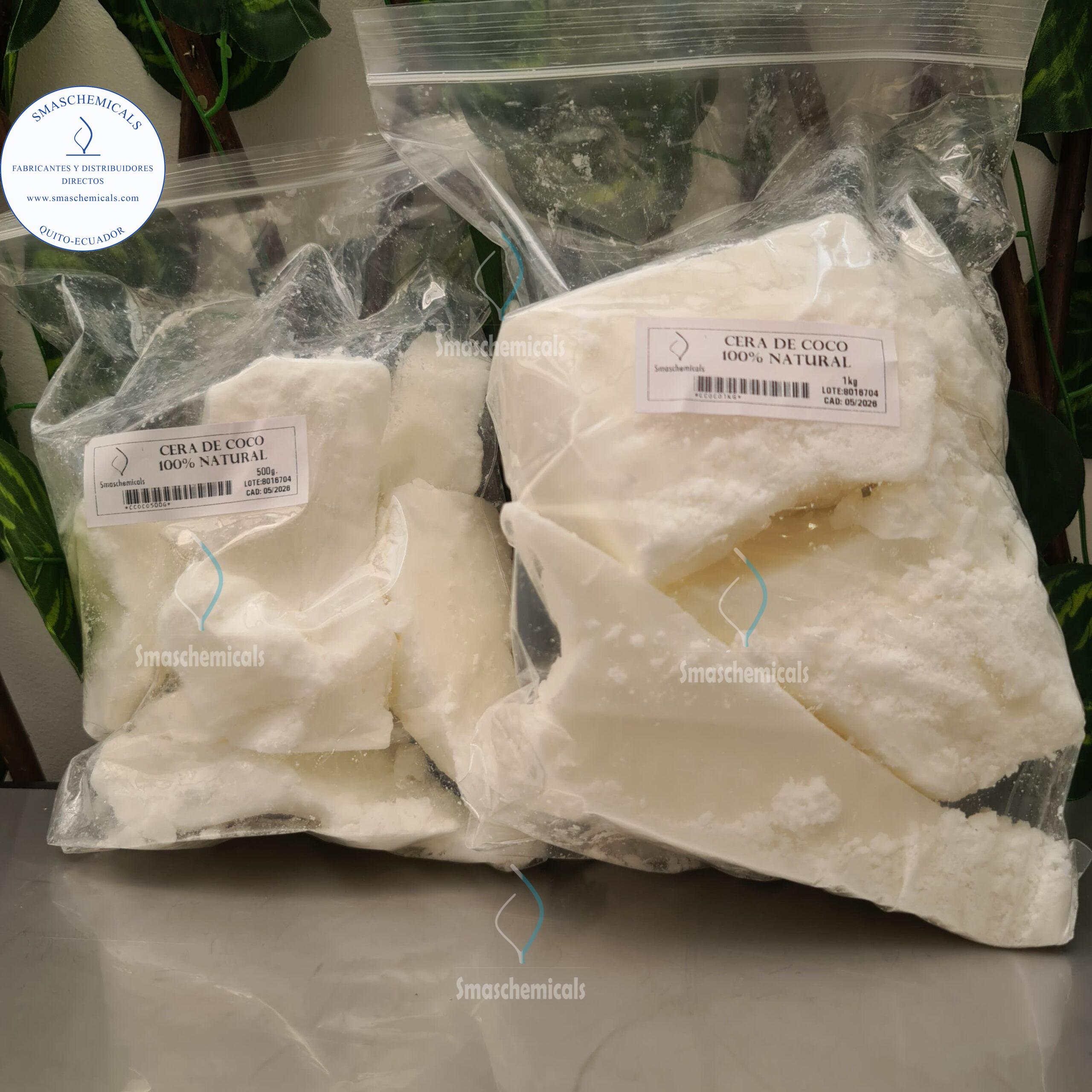 Cera de coco 100% natural.