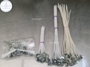 Mechas blancas enceradas (25 unidades) cod: MCBEN