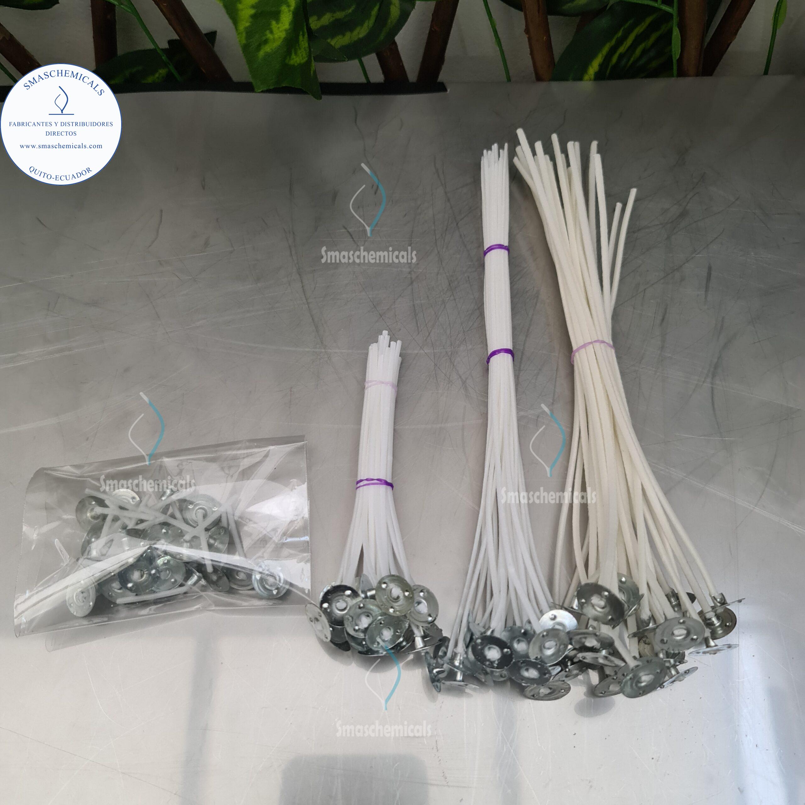 Mechas blancas enceradas (25 unidades) cod: MCBEN