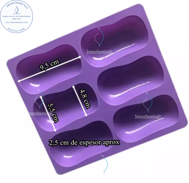 Molde forma de jabón curvo M113 - Imagen 3