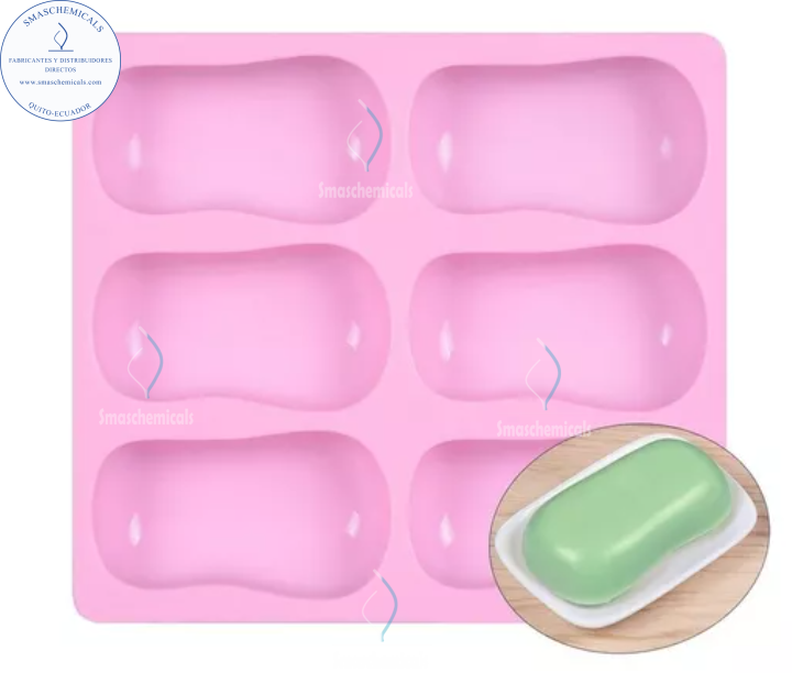 Molde forma de jabón curvo M113
