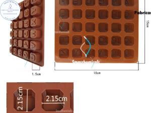 Molde letras en cubo M014