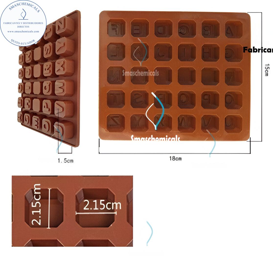 Molde letras en cubo M014