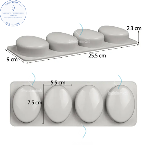 Molde ovalado jabonera M070 - Imagen 2