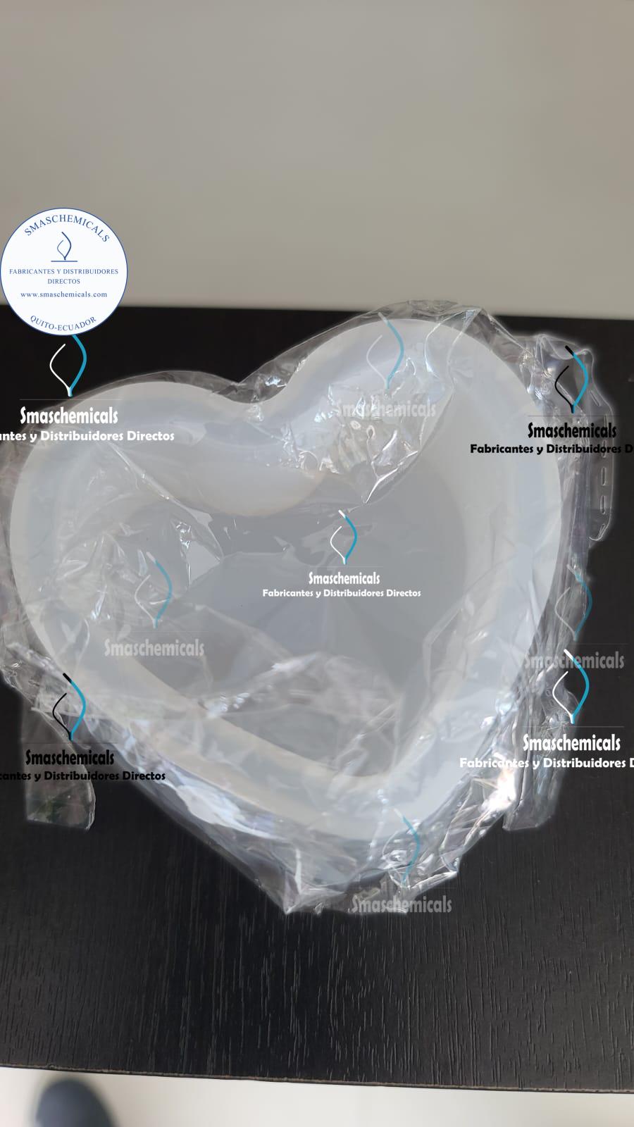 Molde cofre de corazón para resina M225 - Imagen 2