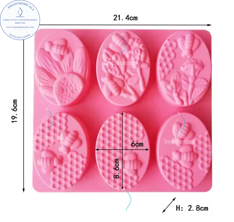 Molde ovalado panal de abeja M320 - Imagen 2