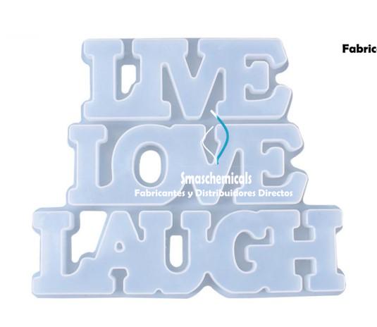 Molde Live, Love, Laugh para resina M186