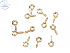 Tornillos de pasador de aro de metal dorado (Cáncamos) cod: TOR
