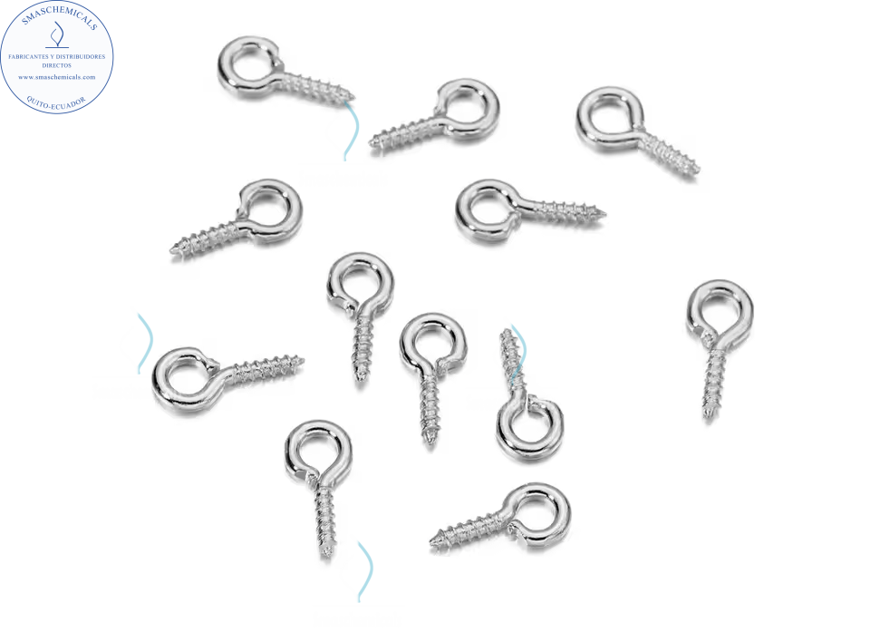 Tornillos de pasador de aro de metal dorado (Cáncamos) cod: TOR - Imagen 2