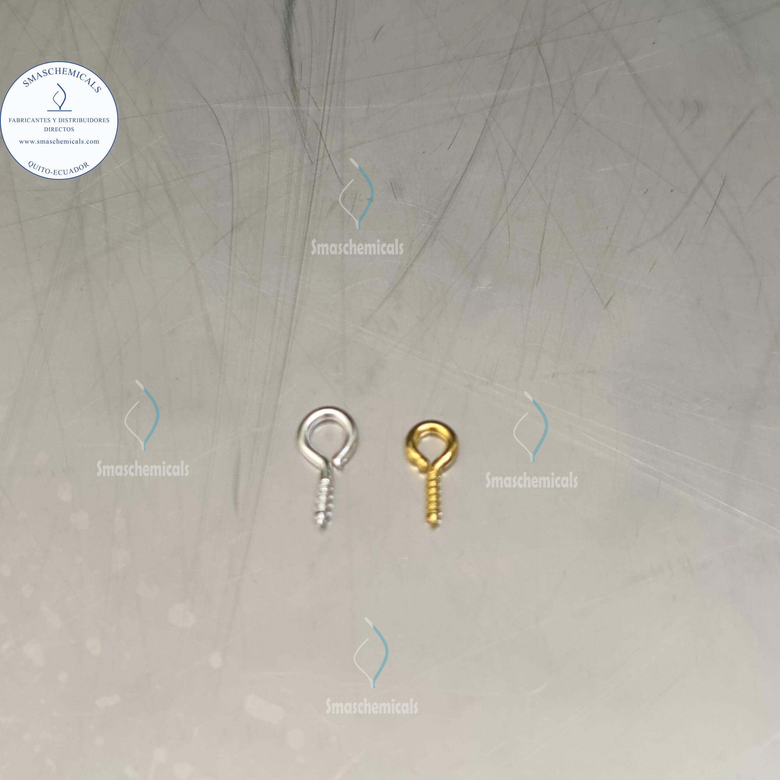 Tornillos de pasador de aro de metal dorado (Cáncamos) cod: TOR - Imagen 3