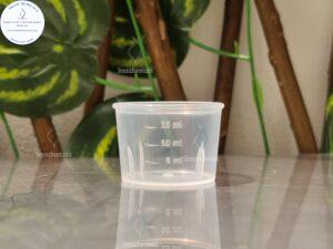 Vaso medidor plástico PP 15ml cod: VASPL