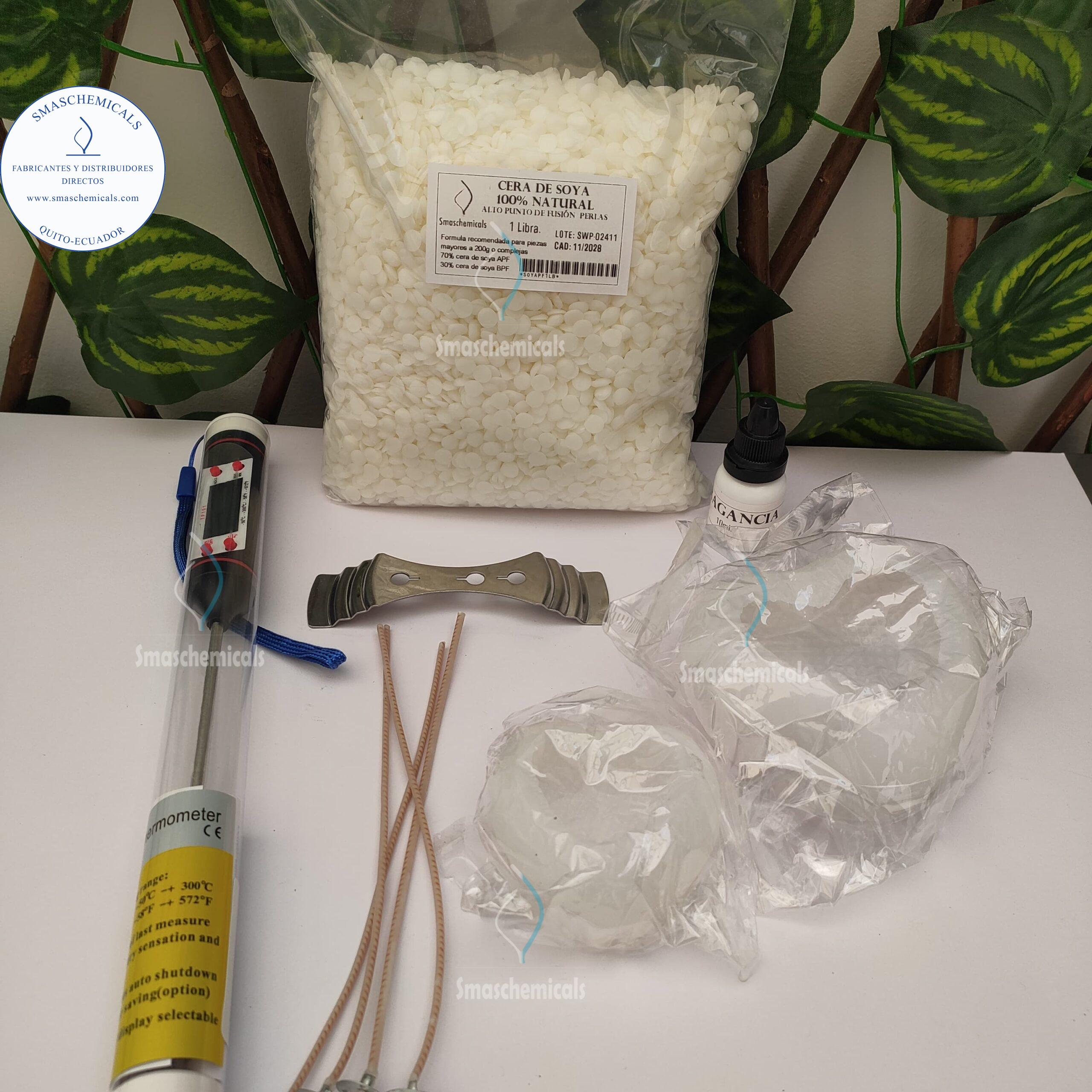 Kit medio: vela natural moldeada.