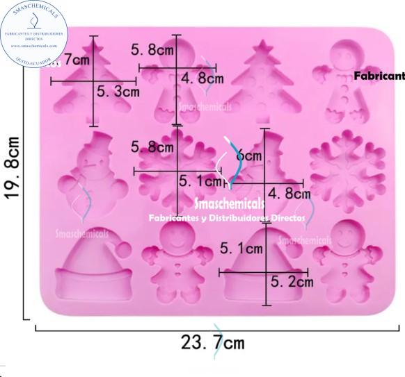 Molde forma navidad plana M400 - Imagen 4