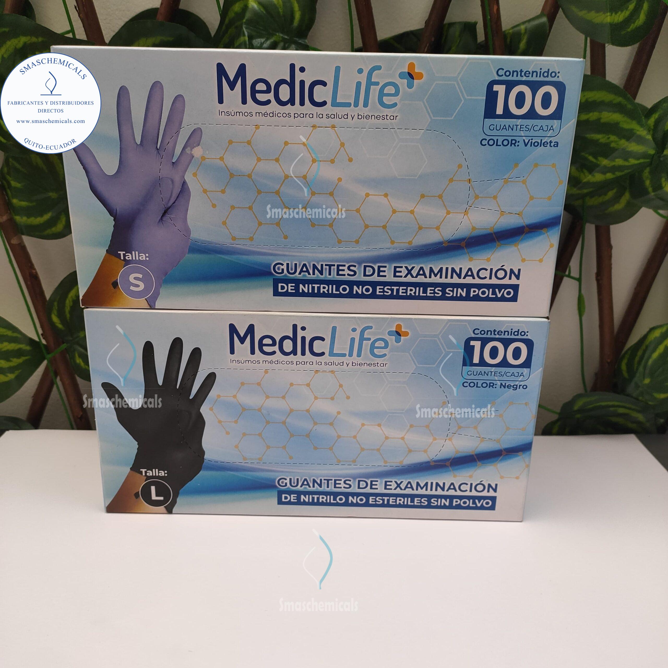 Guantes de nitrilo (50 pares). cod: GUANI