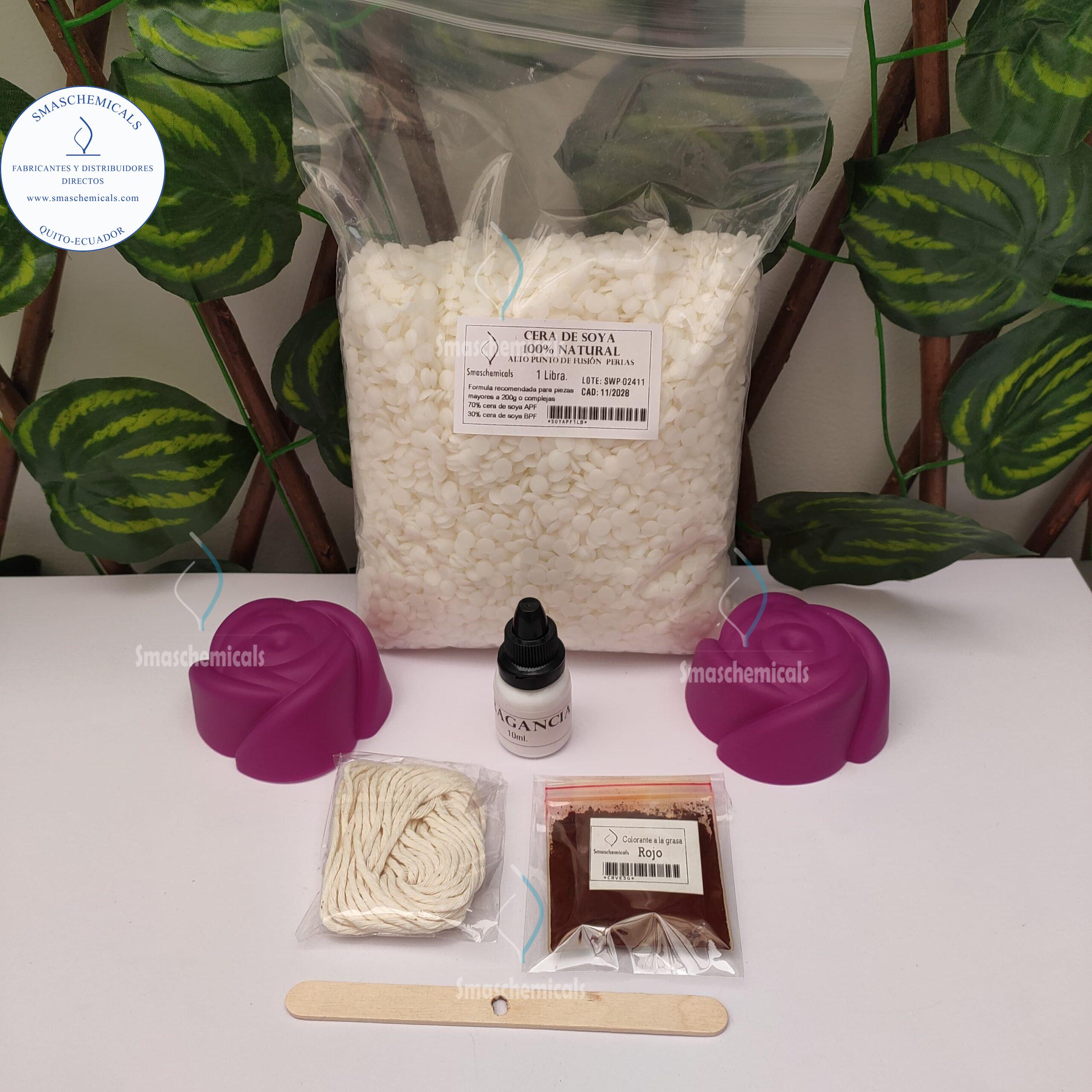 Kit básico: vela natural moldeada.