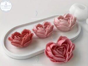 Molde flor de corazón A580