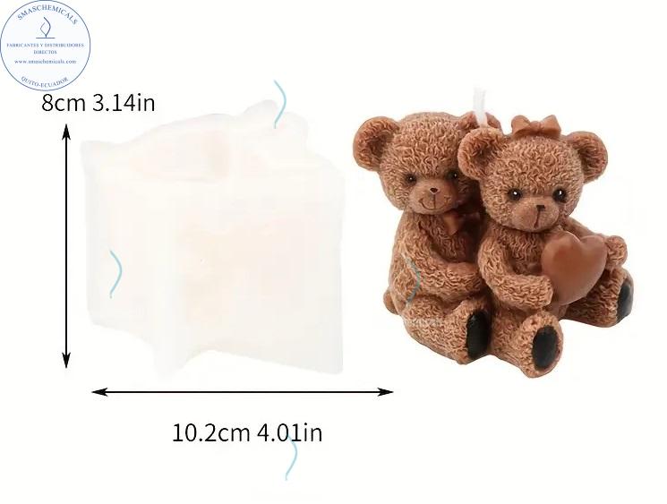 Molde pareja de osos A560 - Imagen 3