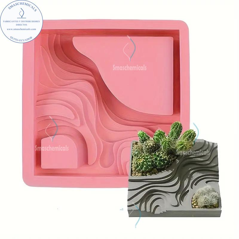 Molde terrario de olas A561 - Imagen 2