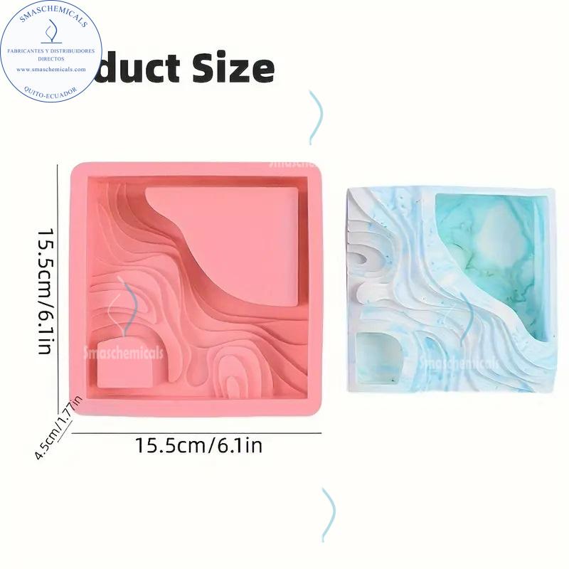 Molde terrario de olas A561 - Imagen 4