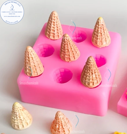 Molde cono de helado pequeños A612