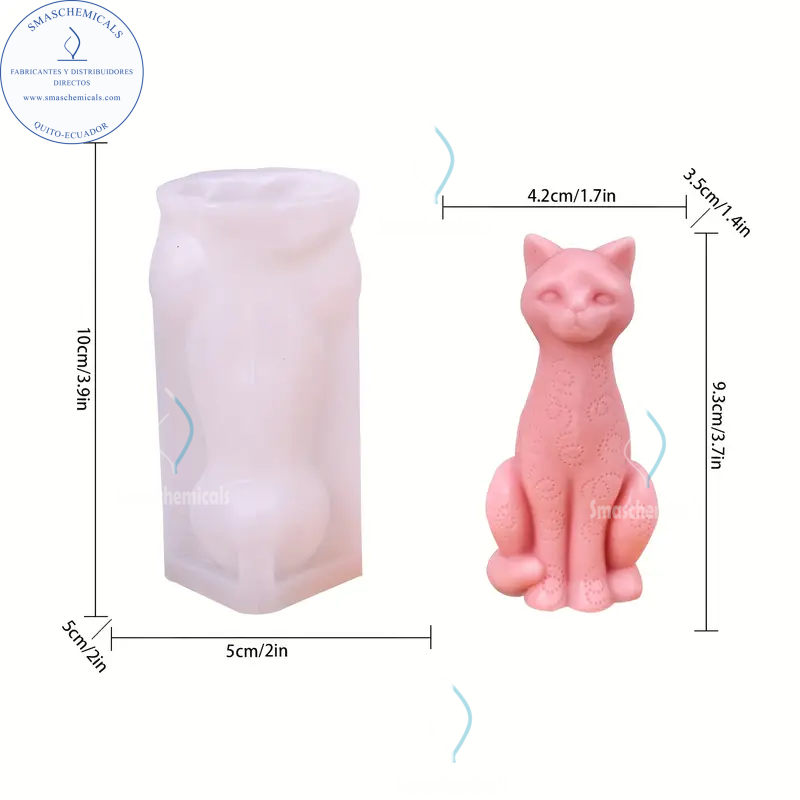 Molde gato sentado A604 - Imagen 3