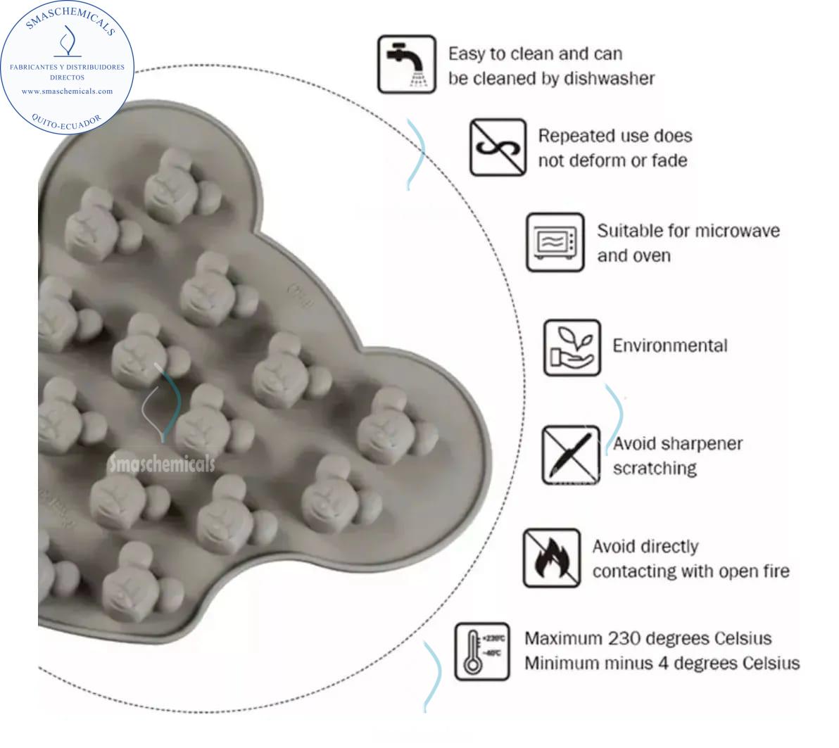 Molde cabeza de Mickey Mouse M753 - Imagen 2