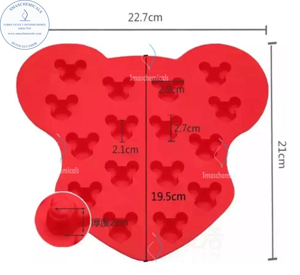 Molde cabeza de Mickey Mouse M753 - Imagen 4