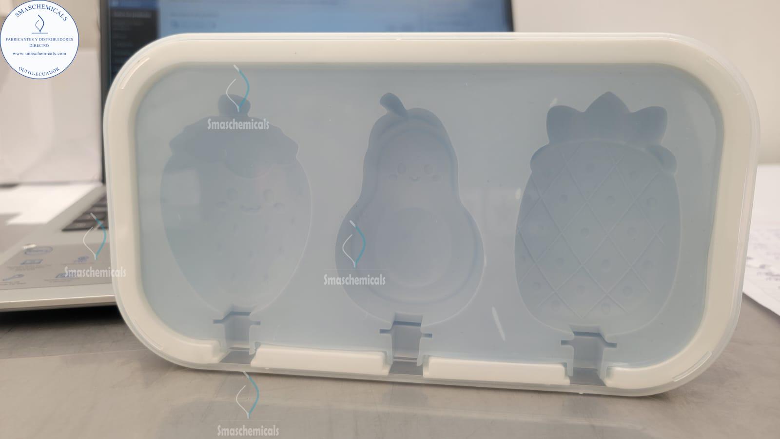 Molde para helado fresa, aguacate, piña M777 - Imagen 2