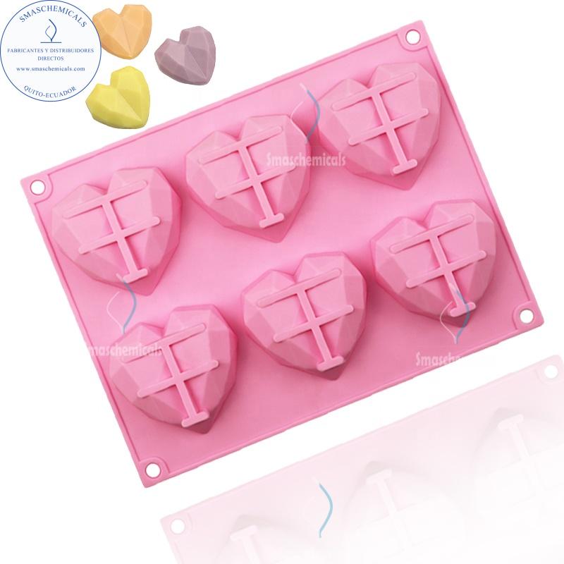 Molde corazón de cristal M730