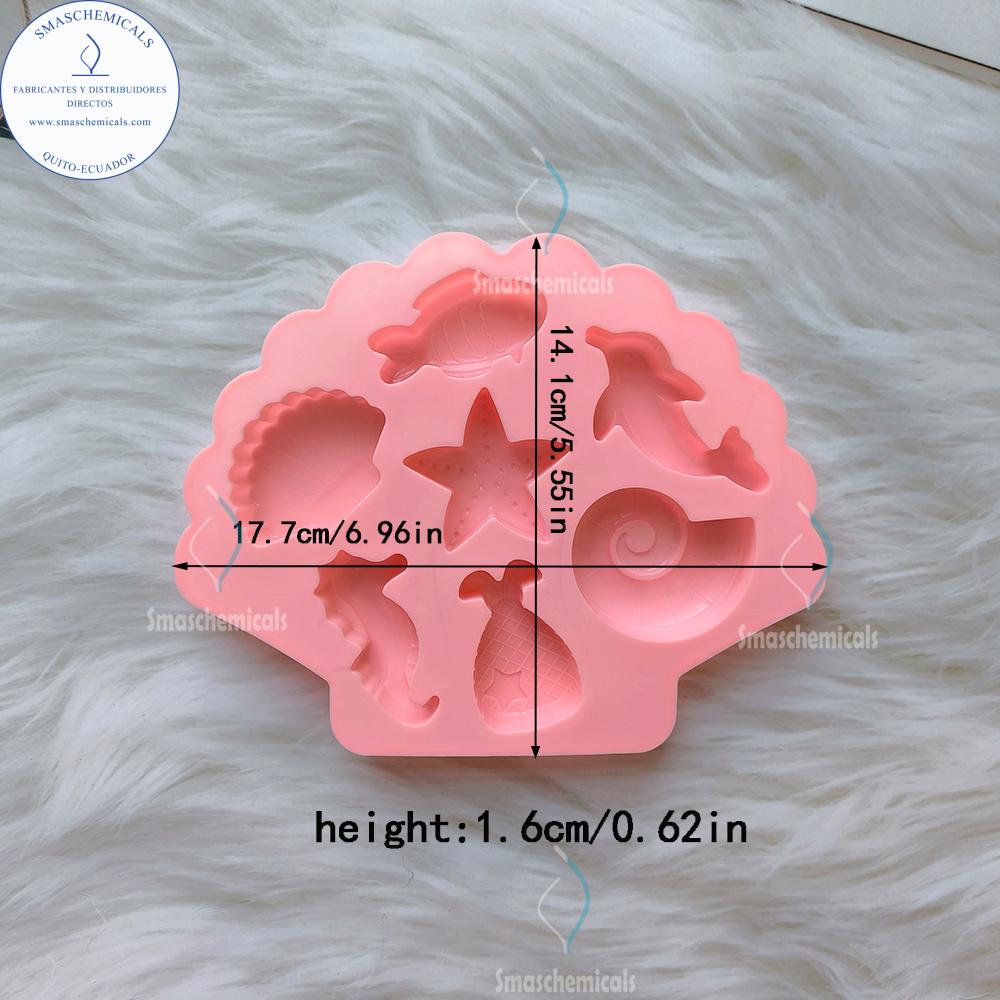 Molde animales marinos 7 cav. M820 - Imagen 2