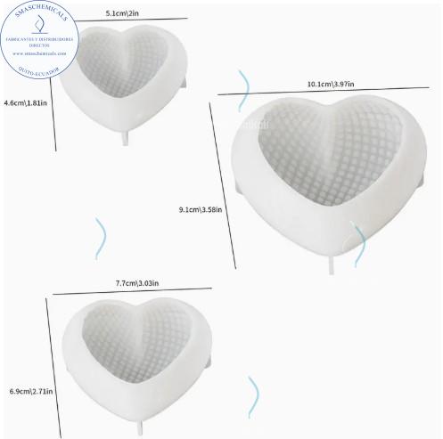Molde juego de corazones labrados M713 - Imagen 2