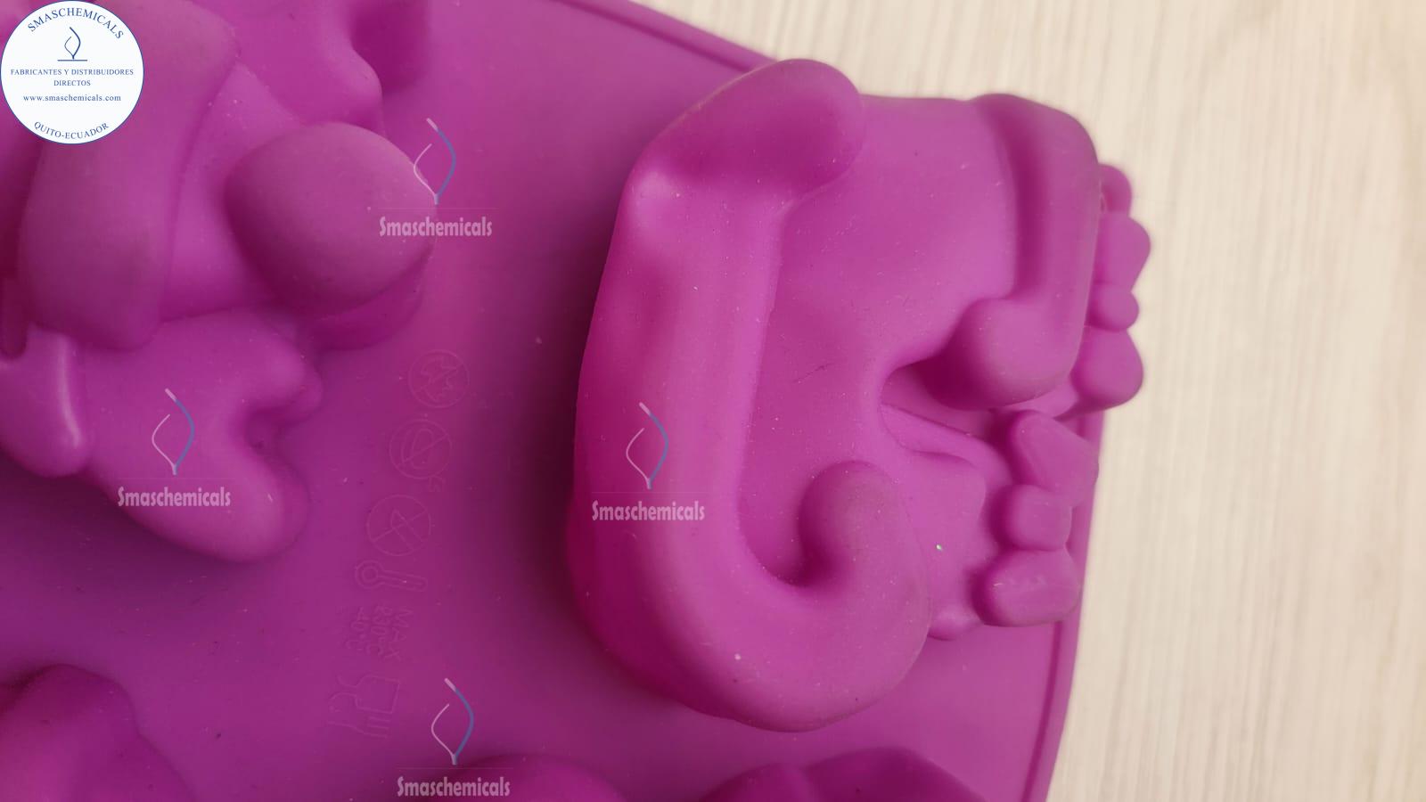 Molde muñeco de nieve, trineo y reno M729 - Imagen 4