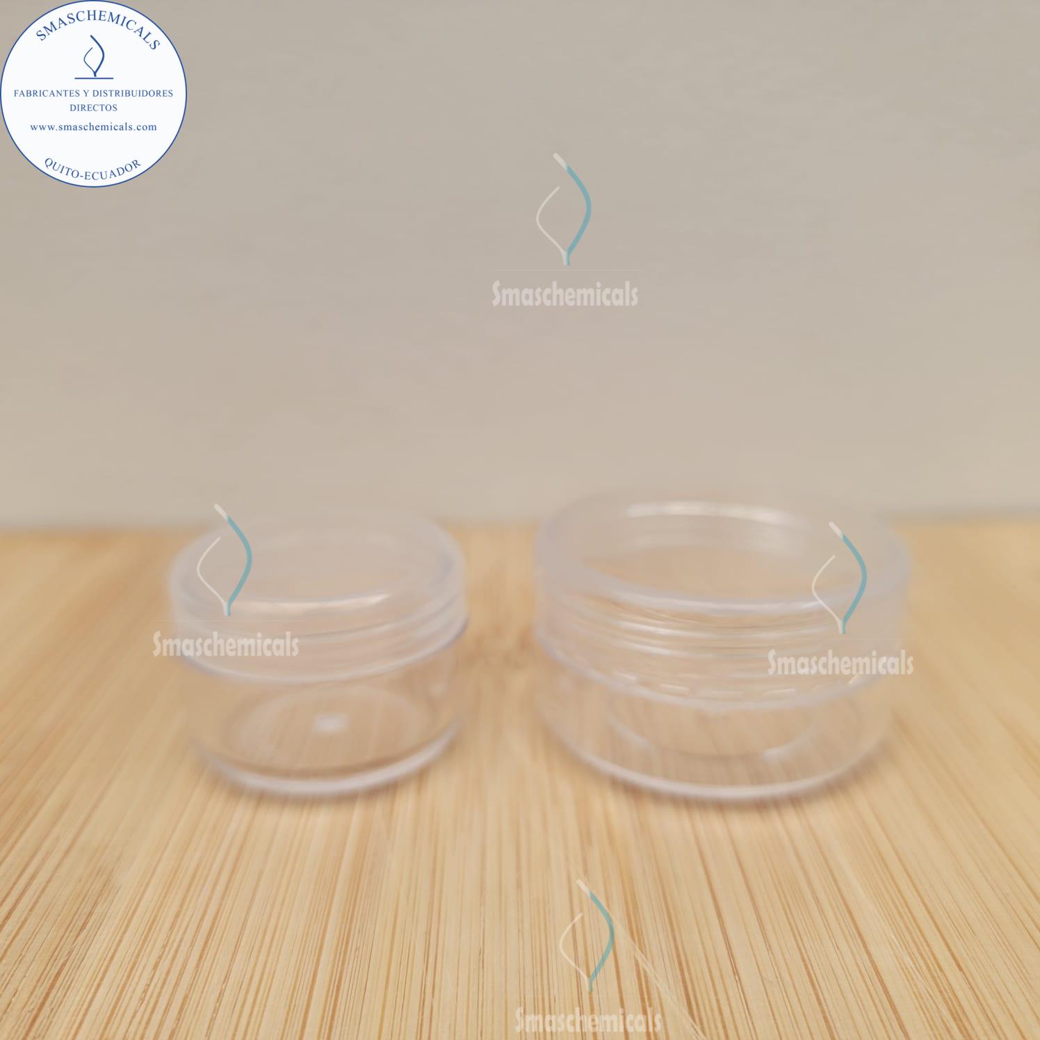 Envase plástico transparente tapa rosca