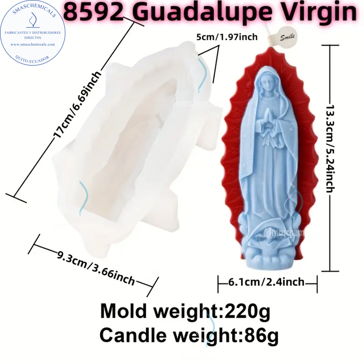 Molde Virgen de Guadalupe grande M902