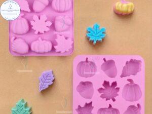 MOLDES de Otoño Calabaza, Hojas, Bellota 9 Cavidades E103