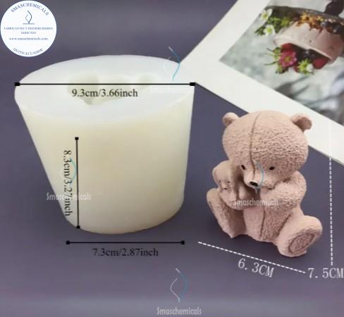 MOLDES de Oso Abrazando a un Peluche M709 - Imagen 2
