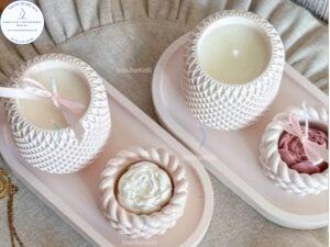 MOLDES Juego de Bandeja ovalada, Portabelas con forma de rejilla M798