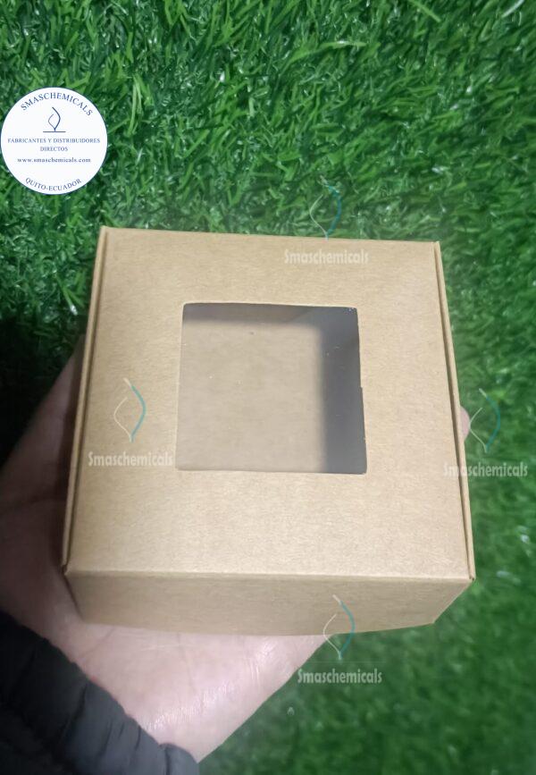 Caja de cartón kraft con ventana C004 - Imagen 2