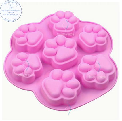 MOLDE SILICON PATITAS DE PERRO Y GATO LINDAS W536