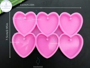 Molde para resina corazón M562