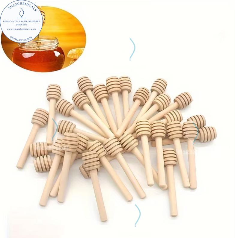 Palitos de madera para miel 8 cm alto - Imagen 2