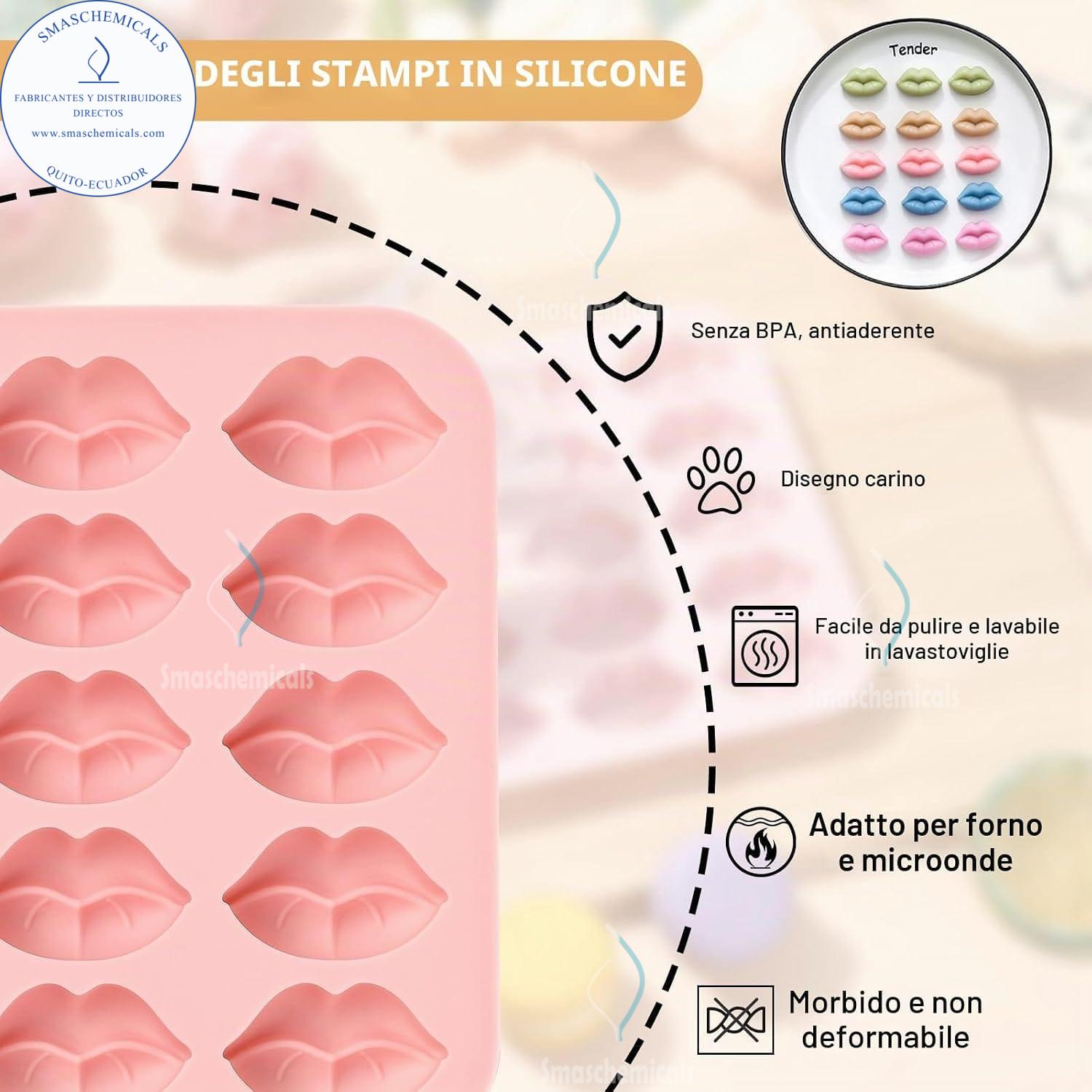 Molde de silicona labios M567 - Imagen 2