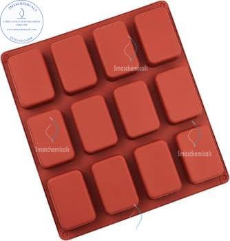Molde de Silicona Rectangular 12 Cavidades M570